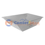 Caçamba Reforçada Tramontina em Aço Cinza 65 L