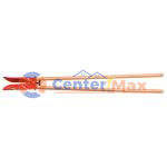 Cavadeira Articulada Metálica Tramontina com Cabos de Madeira 120 cm e Batente Plástico