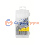 Jogo de Brocas HSS em Polegadas para Aço Tramontina DIN 338 10 Peças