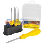 Jogo de Chaves de Fenda Tramontina com Pontas Intercambiáveis 6 peças