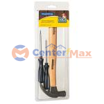 Kit de Ferramentas Tramontina com Martelo de Unha e Chaves de Fenda 3 peças