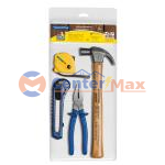 Kit de Ferramentas Tramontina com Martelo Estilete Alicate e Trena 4 peças